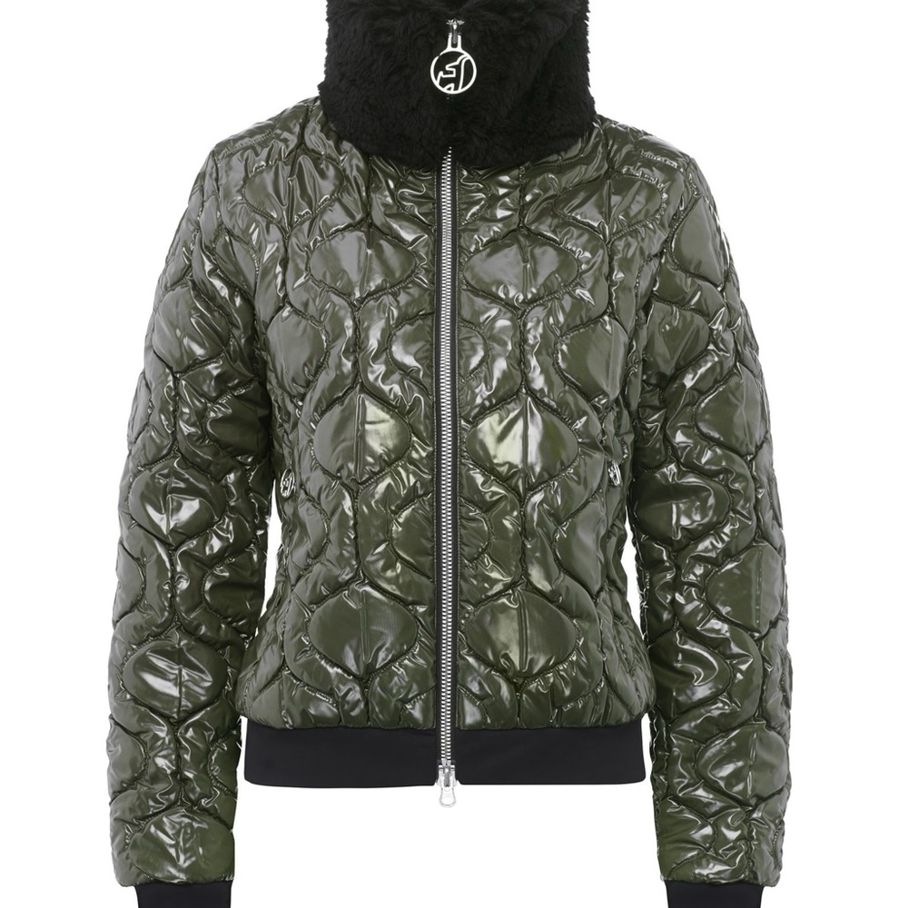 Toni Sailer Leonie Special Quilted Faux Leather Jacket with Teddy Collar